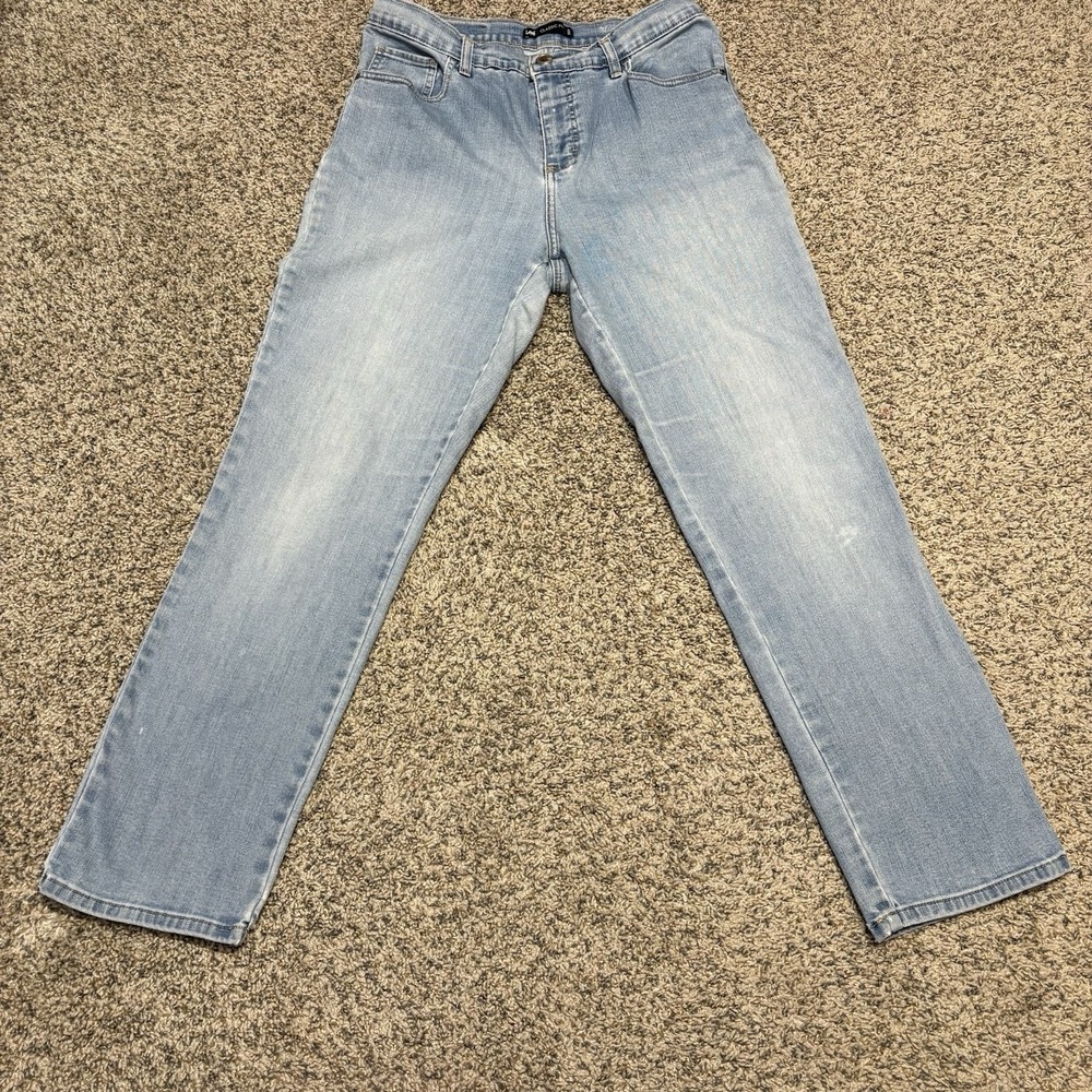 Lee Classic Fit Womens Jeans 32x28 Light‎ Wash Straight Leg Blue Denim